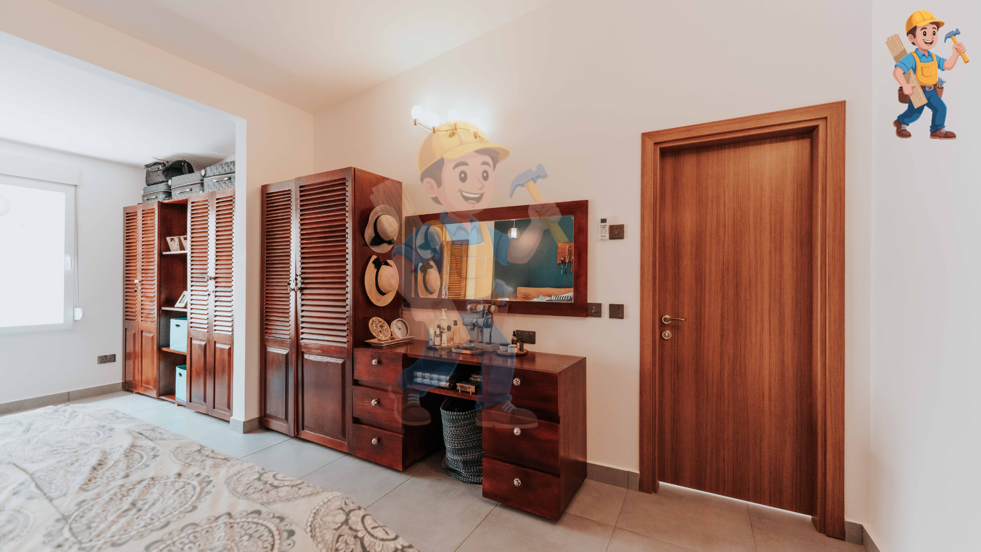 معلم نجار خشب بحي السامر