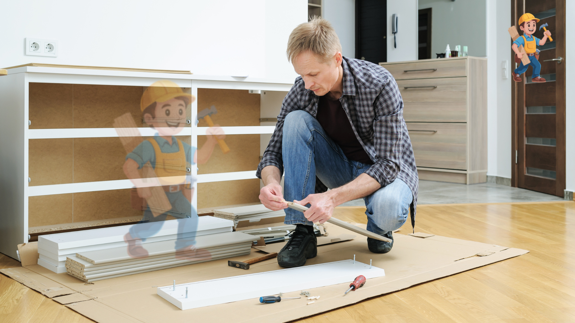 نجار تركيب مكاتب بحي البوادي